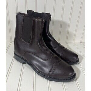 TuffRider Ladies Starter Front Zip Paddock Boots Size 10 Equestrian